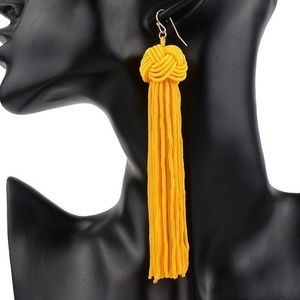 Yellow Tassel Earrings!
